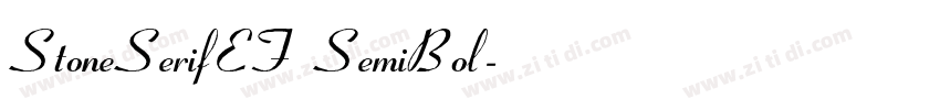 StoneSerifEF SemiBol字体转换